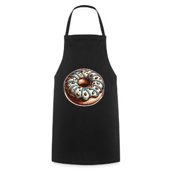 Doughnut - Cooking Apron - black - Front - AI Model Male 185 dark (185cm)