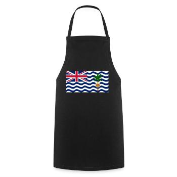 British Indian Ocean Territory - Cooking Apron - black - Front - AI Model Male 185 dark (185cm)