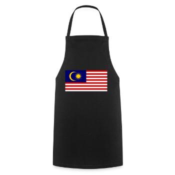 Malaysia - Cooking Apron - black - Front - AI Model Male 185 dark (185cm)