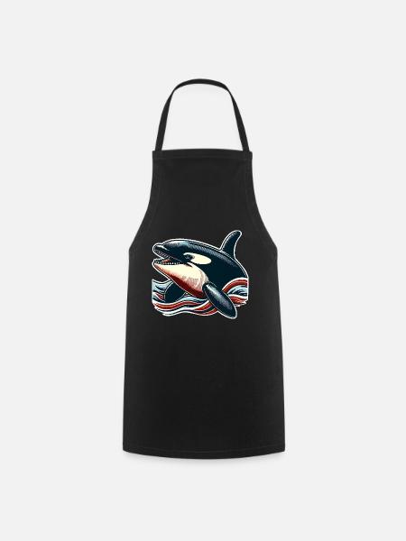 Orca Schwertwal - Kochschürze - Schwarz