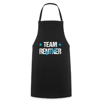 Team Rentner 2025 - Kochschürze - Schwarz - Vorne - AI Model Male 185 dark (185cm)