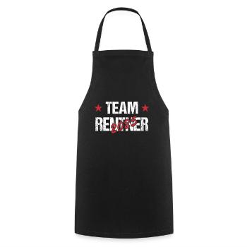 Team Rentner 2025 - Kochschürze - Schwarz - Vorne - AI Model Male 185 dark (185cm)