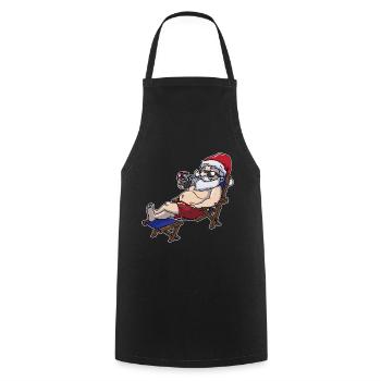 Nikolaus vacances d'été - Tablier de cuisine - noir - Devant - AI Model Male 185 dark (185cm)