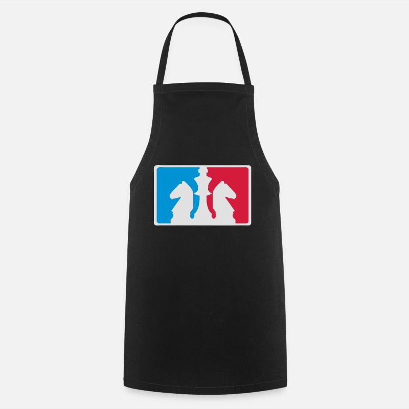 Discipline Echecs logo - Tablier de cuisine - noir
