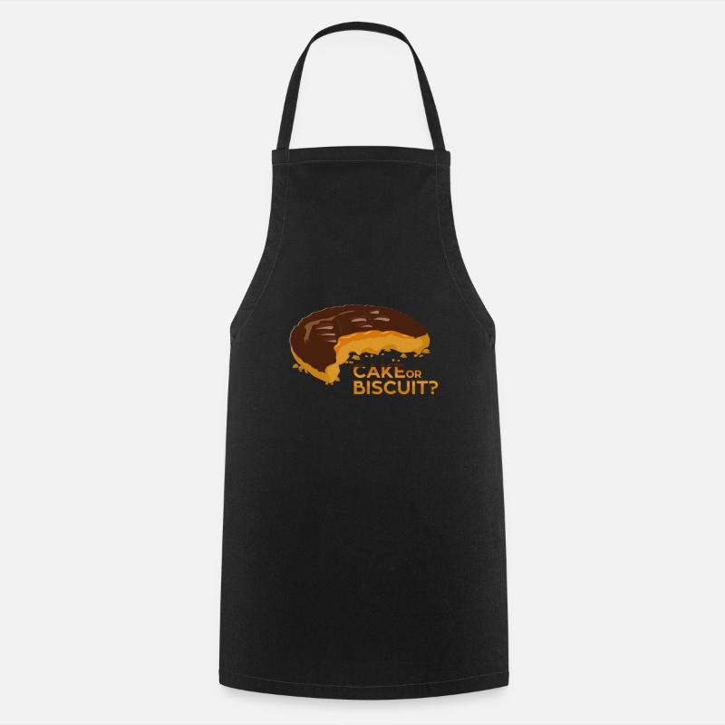 Cake or Biscuit - Cooking Apron - black