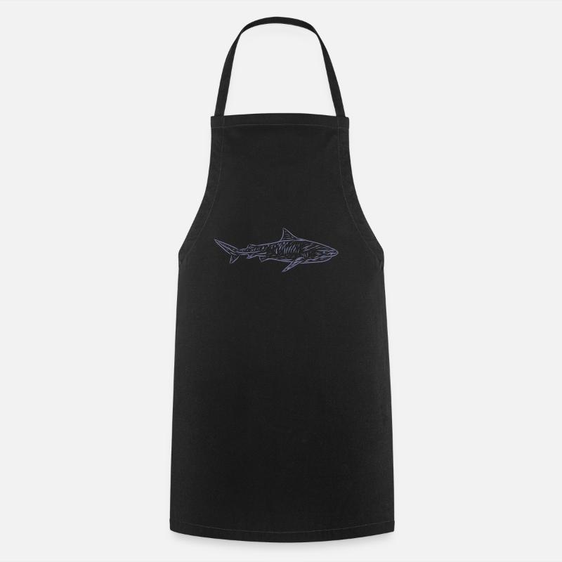 Requin - Tablier de cuisine - noir