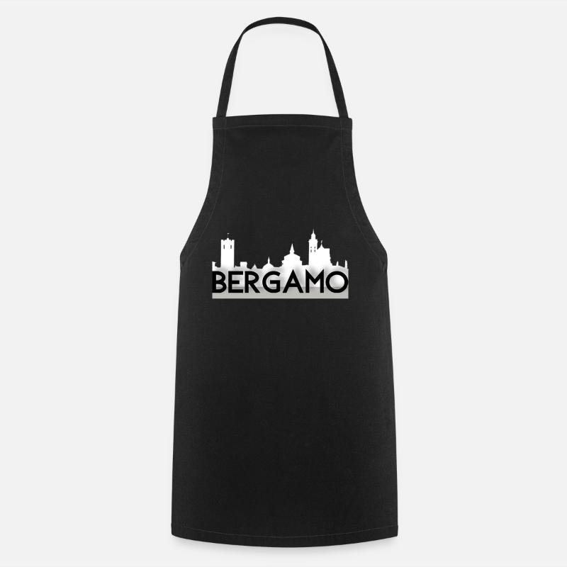 Bergamo silhouette - Cooking Apron - black