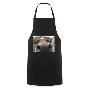 Cow nose - Cooking Apron - black - Front - AI Model Male 185 dark (185cm)