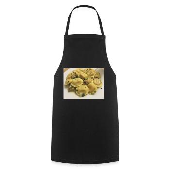 Ravioli dumplings - Cooking Apron - black - Front - AI Model Male 185 dark (185cm)