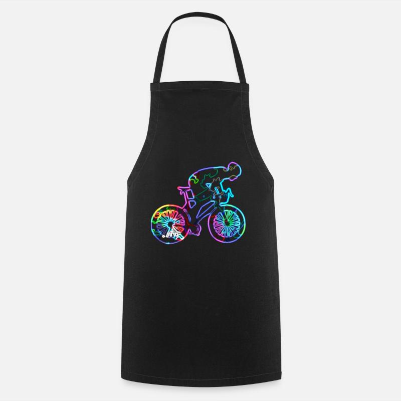 Cyclisme au néon - Tablier de cuisine - noir