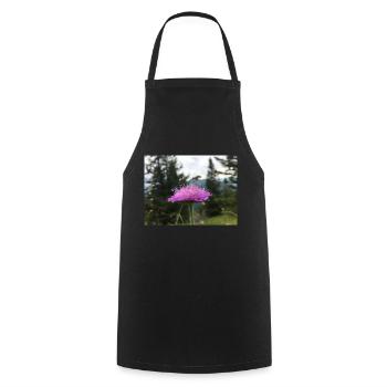 Spring Flowers - Cooking Apron - black - Front - AI Model Male 185 dark (185cm)