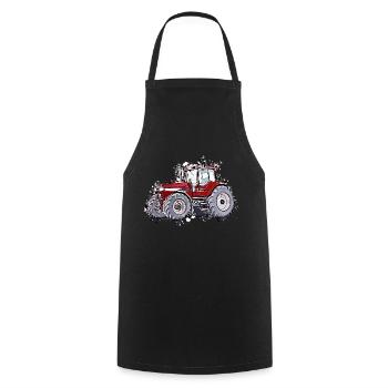 Tracteur3 - Tablier de cuisine - noir - Devant - AI Model Male 185 dark (185cm)