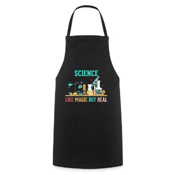 SCIENCE - LIKE MAGIC BUT REAL - Tablier de cuisine - noir - Devant - AI Model Male 185 dark (185cm)