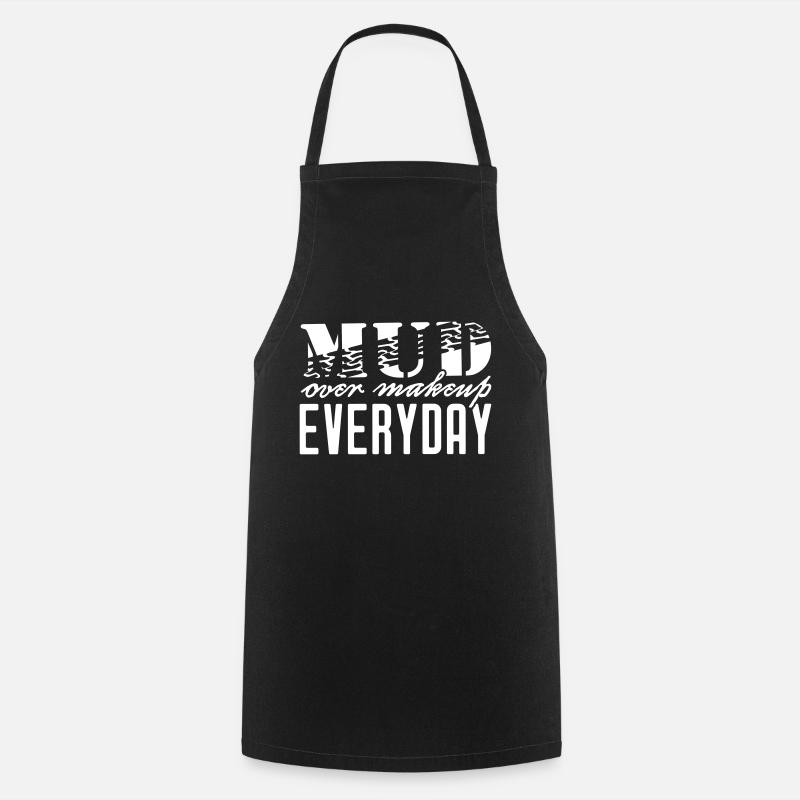 MUD Over Makeup Everyday Jeep Shirt - Cooking Apron - black