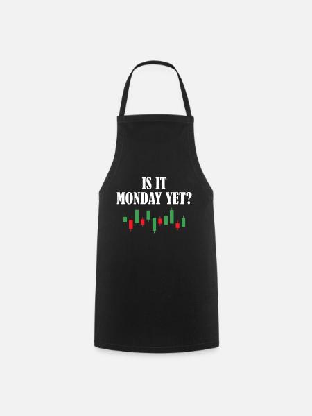 Trader Dividend Chart Stock Market Finance Stocks - Cooking Apron - black