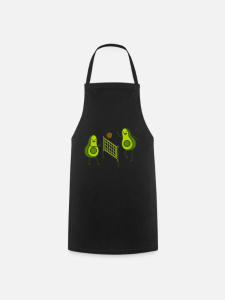avocado volley-ball - Tablier de cuisine - noir