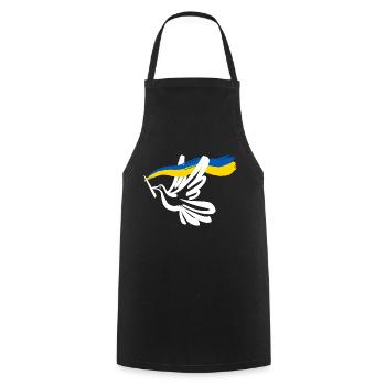 Solidarity and peace for Ukraine - Cooking Apron - black - Front - AI Model Male 185 dark (185cm)