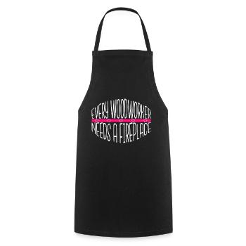 chemises d’anniversaire de charpentier pour bébés et tout-petits - Tablier de cuisine - noir - Devant - AI Model Male 185 dark (185cm)