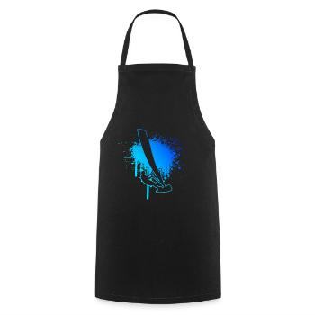 Surfer Men Windsurfer Windsurfing Windsurfing Windsurf - Cooking Apron - black - Front - AI Model Male 185 dark (185cm)