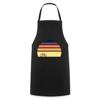 Bicycle Sunset - Cooking Apron - black - Front - AI Model Male 185 dark (185cm)