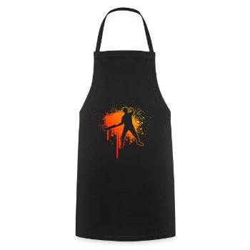Pelote Pelote vasca Jai Alai Hommes Pelote Basque - Tablier de cuisine - noir - Devant - AI Model Male 185 dark (185cm)