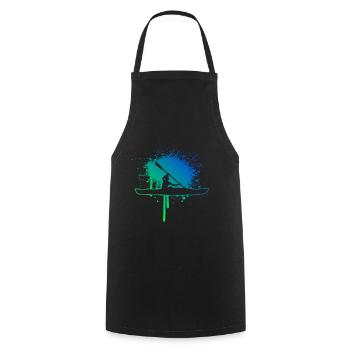 Kayak Femmes Kayak Kayak Hommes Canoë - Tablier de cuisine - noir - Devant - AI Model Male 185 dark (185cm)