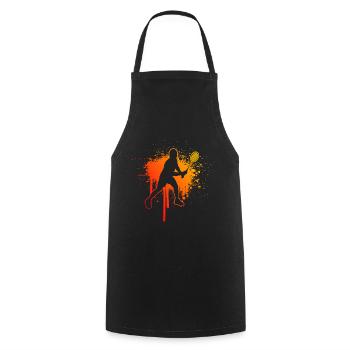 Women's Badminton Badminton Player Squash Men - Cooking Apron - black - Front - AI Model Male 185 dark (185cm)
