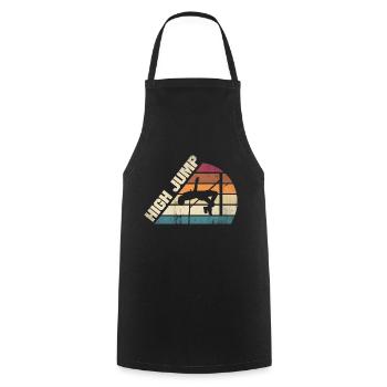 Sauteur en hauteur Athlétisme Saut en hauteur - Tablier de cuisine - noir - Devant - AI Model Male 185 dark (185cm)