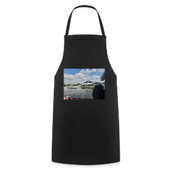 Horby Marina Norfolk UK - Cooking Apron - black - Front - AI Model Male 185 dark (185cm)