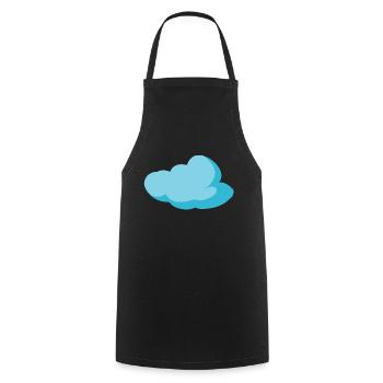 Wolke Blau Cloud Himmel Geschenkidee - Kochschürze - Schwarz - Vorne - AI Model Male 185 dark (185cm)