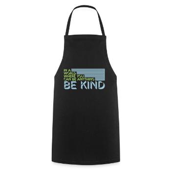 Vous pouvez être gentil - Tablier de cuisine - noir - Devant - AI Model Male 185 dark (185cm)