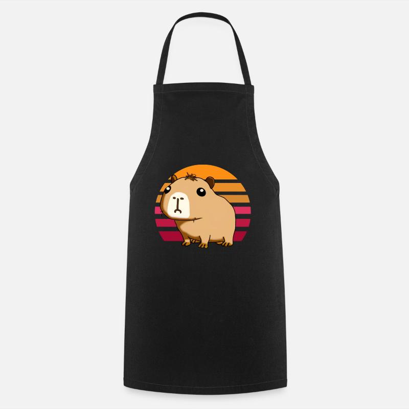 capybara - Kochschürze - Schwarz
