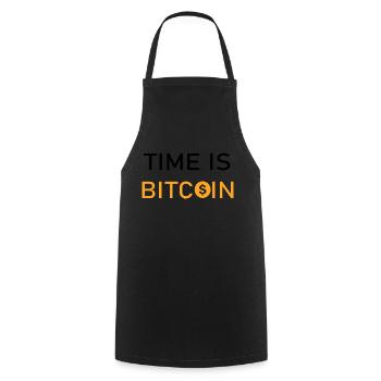 Bitcoin Trading Crypto Aktien - Kochschürze - Schwarz - Vorne - AI Model Male 185 dark (185cm)