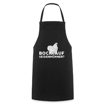Bock auf Seidenhühner Seidenhuhn Züchter Geschenk - Kochschürze - Schwarz - Vorne - AI Model Male 185 dark (185cm)