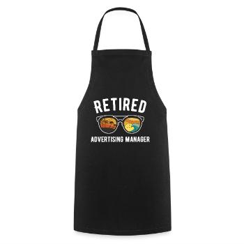 Sunglasses for the beach to relax and - Cooking Apron - black - Front - AI Model Male 185 dark (185cm)