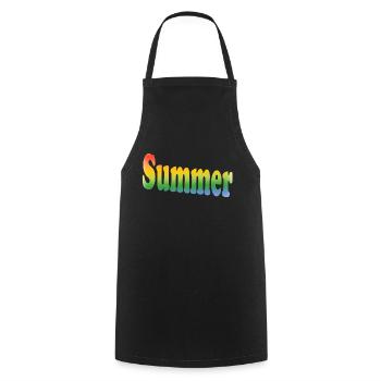 Vöran - Sommer - Kochschürze - Schwarz - Vorne - AI Model Male 185 dark (185cm)