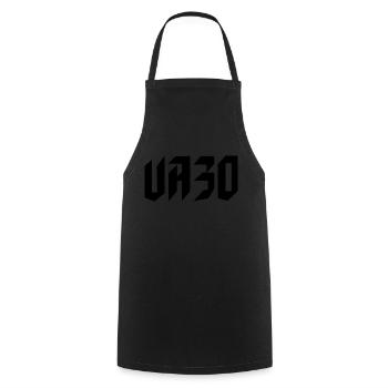UA30 Ukrainisches Tryzub-Symbol Ukrainischer Dreizack - Kochschürze - Schwarz - Vorne - AI Model Male 185 dark (185cm)