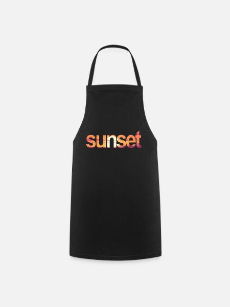 sunset - Kochschürze - Schwarz