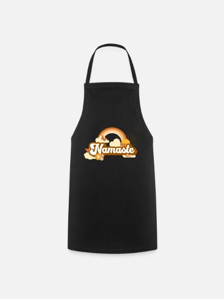 Vintage Namaste Design - Cooking Apron - black