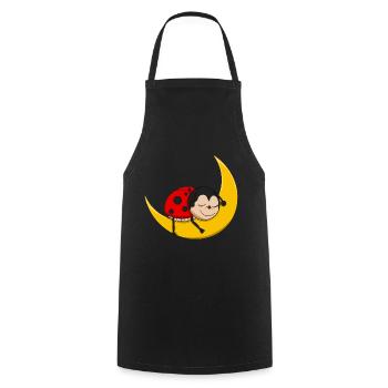 Coccinelle - Bonne nuit - Tablier de cuisine - noir - Devant - AI Model Male 185 dark (185cm)