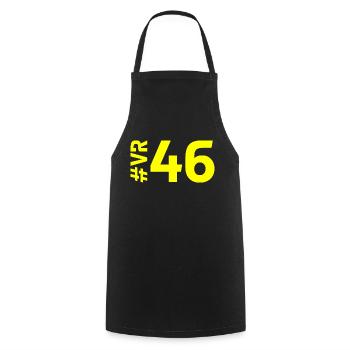 VR46 - Tablier de cuisine - noir - Devant - AI Model Male 185 dark (185cm)