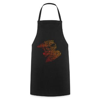 Cycliste Femme Cyclisme Cyclisme VTT - Tablier de cuisine - noir - Devant - AI Model Male 185 dark (185cm)