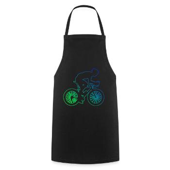 Road Bike Women's Road Cycling Road Cyclist - Cooking Apron - black - Front - AI Model Male 185 dark (185cm)