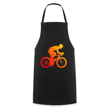 Damen Rennradfahren Roadbike Rennradfahrer - Kochschürze - Schwarz - Vorne - AI Model Male 185 dark (185cm)