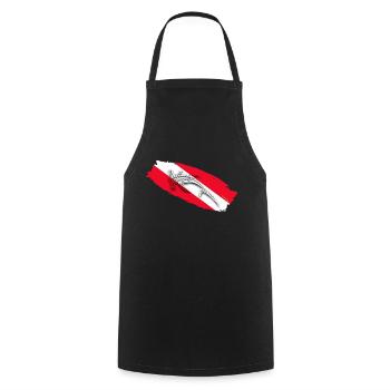 Shark Diving - Cooking Apron - black - Front - AI Model Male 185 dark (185cm)