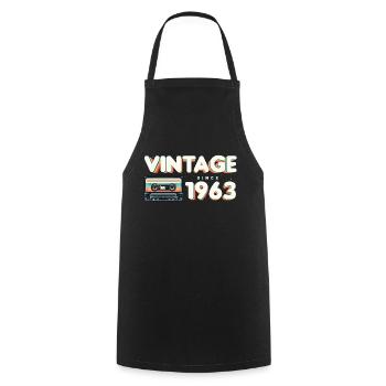 Klassische & nostalgische Musik Geburtstag - Vintage - Kochschürze - Schwarz - Vorne - AI Model Male 185 dark (185cm)