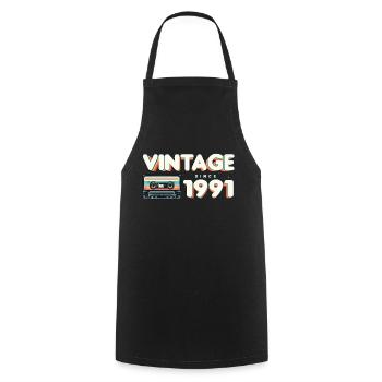Klassische & nostalgische Musik Geburtstag - Vintage - Kochschürze - Schwarz - Vorne - AI Model Male 185 dark (185cm)