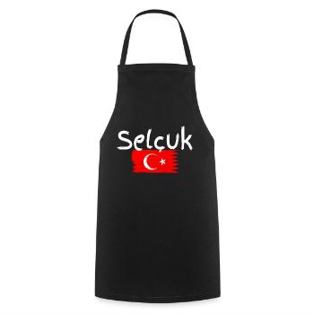 Tourisme Selcuk - Tablier de cuisine - noir - Devant - AI Model Male 185 dark (185cm)