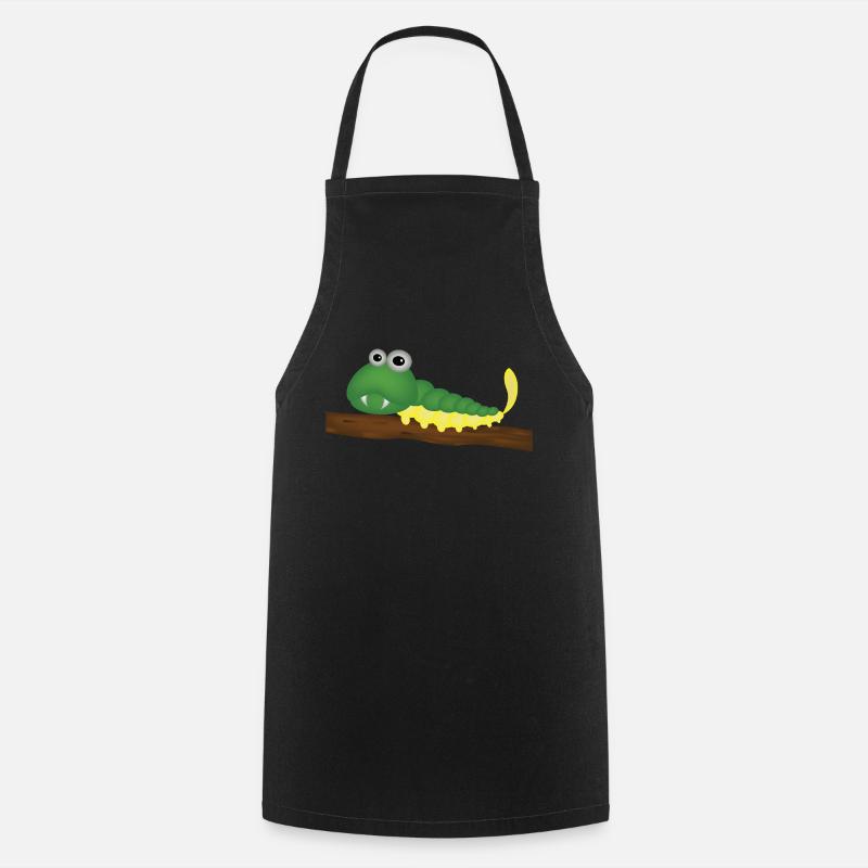 Chenille dss 1 AI 1 PNG 1a - Tablier de cuisine - noir