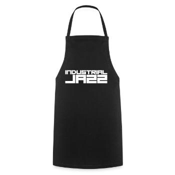 Logo der Industrial-Jazz-Musik - Kochschürze - Schwarz - Vorne - AI Model Male 185 dark (185cm)